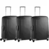 Image de Samsonite S'Cure Valise à 4 Roulettes 69 cm Noir Set de 3 Valises