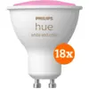 Image de Philips Hue White and Color GU10 Lot de 18