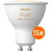 Image de Philips Hue White Ambiance GU10 Lot de 15