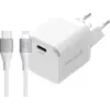 Image de BlueBuilt Chargeur Power Delivery 30 W + Câble Lightning 1,5 m Nylon Blanc