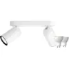 Image de Philips Pongee Spot Monté en Surface - 2 Spots - Blanc + Philips Hue White Ambiance GU10 (2x)
