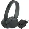 Image de Sony WH-CH520 Noir + BlueBuilt Quick Charge Chargeur avec Port USB-A 18 W Noir