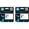 Image de HP 924 Cartouche Noir Lot de 2