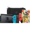 Image de Nintendo Switch Bleu/Rouge + Mario Party Jamboree + BlueBuilt Housse de Protection