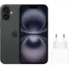 Image de Apple iPhone 16 128 Go Noir + Apple Chargeur Rapide