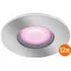Image de Philips Hue Xamento Spot Encastré pour Salles de Bain White and Color - Chrome - Rond Lot de 12