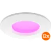 Image de Philips Hue Spot Encastré Slim Lot de 12 - White and Color - 90 mm - Blanc