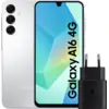 Image de Samsung Galaxy A16 128 Go Blanc 4G + Samsung Chargeur 25 W Noir