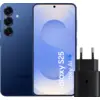 Image de Samsung Galaxy S25 256 Go Bleu Foncé 5G + Samsung Chargeur 25 Watts Noir