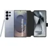 Image de Samsung Galaxy S25 Ultra 512 Go Argent 5G + BlueBuilt Book Case Noir