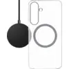 Image de BlueBuilt Qi2 Chargeur Sans Fil 15 W Noir + S25 Plus Back Cover avec Aimant Transparent