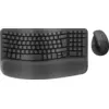 Image de Logitech Wave Keys Clavier Ergonomique Sans Fil + Logitech Lift Souris Verticale