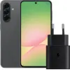Image de Samsung Galaxy A56 128 Go Noir 5G + Samsung Chargeur 25 Watts Noir