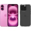 Image de Apple iPhone 16 128 Go Rose + BlueBuilt Protective Back Cover Transparent