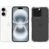 Image de Apple iPhone 16 128 Go Blanc + BlueBuilt Protective Back Cover Transparent