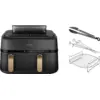 Image de Philips 5000 Series Dual Basket NA552/00 + Set de Cuisson Double Niveau
