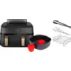 Image de Philips 5000 Series Dual Basket NA552/00 + Set de Cuisson Double Niveau + Kit Expert Cuisson