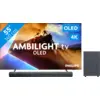 Image de Philips Ambilight 55'' OLED760 4K (2025) + JBL Bar 2.1 Deep Bass M2 Noir