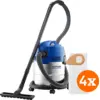 Image de Nilfisk Buddy II 18 Inox + Nilfisk Sacs d'Aspirateur pour Buddy II (4x)