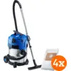 Image de Nilfisk Multi II 22 Inox + Nilfisk Sac d'Aspirateur pour Multi II (4x)