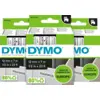 Image de DYMO D1 12 mm x 7 m Noir Blanc Étiquettes Lot de 3