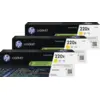 Image de HP 220X LaserJet Toner Jaune (3 Pièces)