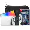 Image de Nintendo Switch OLED Blanc + Légendes Pokémon : Z-A + BlueBuilt Housse de Protection