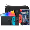 Image de Nintendo Switch OLED Bleu/Rouge + Légendes Pokémon : Z-A + BlueBuilt Housse de Protection