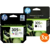 Image de HP 305XL Cartouche d'Encre Pack 4 Couleurs (3 pièces)