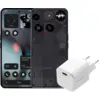 Image de Nothing Phone (3) 256 Go Noir 5G + BlueBuilt Chargeur avec Port USB-C 45 W Blanc