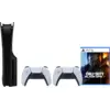 Image de PlayStation 5 Slim Disc Edition + Black Ops 7 + Façades Noir + Manette Supplémentaire Blanc