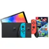 Image de Nintendo Switch OLED Bleu/Rouge + Super Mario Galaxy 1+2
