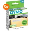 Image de DYMO Étiquette Amovible 19 x 51 mm 500 Pièces Lot de 5