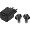 Image de JBL Tour Pro 3 Noir + BlueBuilt Quick Charge Chargeur