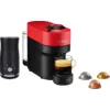 Image de Krups Nespresso Vertuo Pop XN9205 Rouge Piment + Pierre Mousseur à Lait