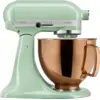 Image de KitchenAid Artisan Robot de Cuisine 5KSM125EPT Vert + Bol Mélangeur Design Cuivre