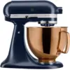Image de KitchenAid Artisan Robot de Cuisine 5KSM125EIB Bleu + Bol Mélangeur Design Cuivre