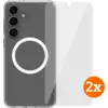 Image de BlueBuilt Protective Cover Aimant Galaxy S25 Plus Transparent + Protège-écran Lot de 2