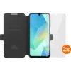 Image de BlueBuilt Samsung Galaxy A17 4G/5G Book Case Noir + Protège-écran Verre Lot de 2