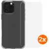 Image de BlueBuilt Protective Back Cover iPhone 16 Pro Max Transparent + Protège-écran Lot de 2