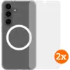 Image de BlueBuilt Protective Back Cover Aimant Galaxy S25 Transparent + Protège-écran Lot de 2