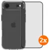 Image de BlueBuilt Protective Back Cover iPhone Air Transparent + Protège-écran Lot de 2