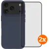 Image de BlueBuilt Protective Back Cover avec MagSafe iPhone 17 Pro Bleu + Protège-écran Lot de 2