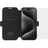 Image de BlueBuilt Apple iPhone 16 Pro Book Case Cuir Noir + Protège-écran Verre