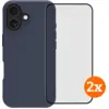 Image de BlueBuilt Protective Back Cover iPhone 17 Bleu + Protège-écran Verre Lot de 2