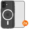 Image de BlueBuilt Protective Back Cover MagSafe iPhone 17 Transparent + Protège-écran Lot de 2