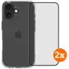 Image de BlueBuilt Protective Back Cover iPhone 17 Transparent + Protège-écran Verre Lot de 2