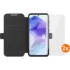 Image de BlueBuilt Samsung Galaxy A56 Book Case Noir + Protège-écran Verre Lot de 2