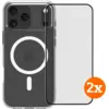 Image de BlueBuilt Protective Back Cover MagSafe iPhone 17 Pro Max + Protège-écran Lot de 2