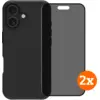 Image de BlueBuilt Protective Back Cover iPhone 17 Noir + Protège-écran de Confidentialité Lot de 2